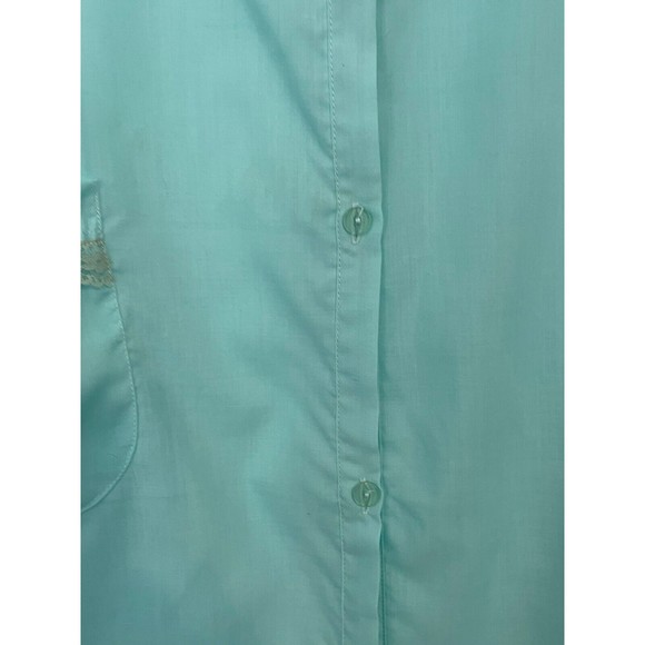 Nucci Intimates Woman’s Vintage Nightgown House Dress 3X Light Blue Button Front - Picture 5 of 16